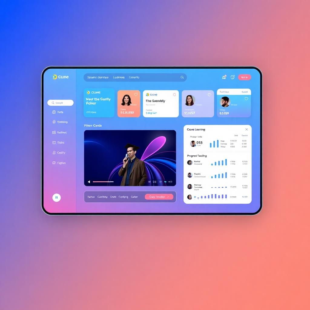 LearnSphere — Online Learning Platform concept mockup