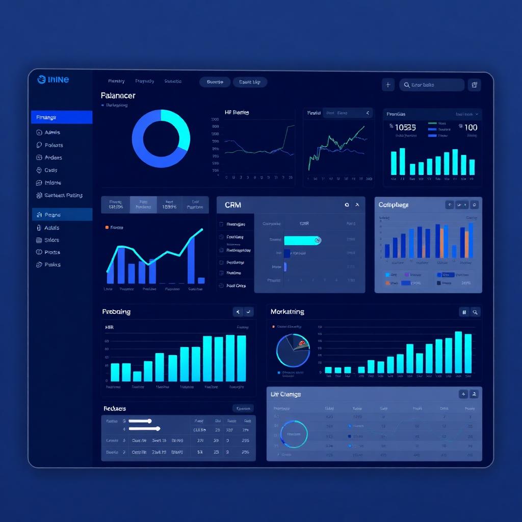 NovaERP — Complete Enterprise Resource Platform concept mockup